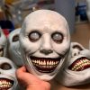 Scary Zombie Mask Set 🎭 Halloween Costume Accessory | Creepy Clown & Demon Design 👹 Lightweight & Breathable Plastic | Haunted House Party Essential 🎃